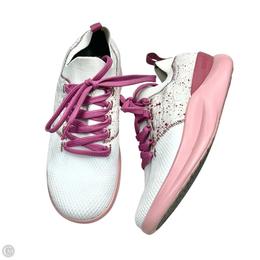 Shoes Athletic By Moshn By Klogs In Pink & White, Size: 7