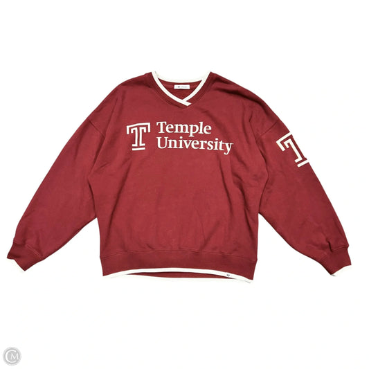 Sweatshirt Crewneck By 47 In Maroon, Size: M