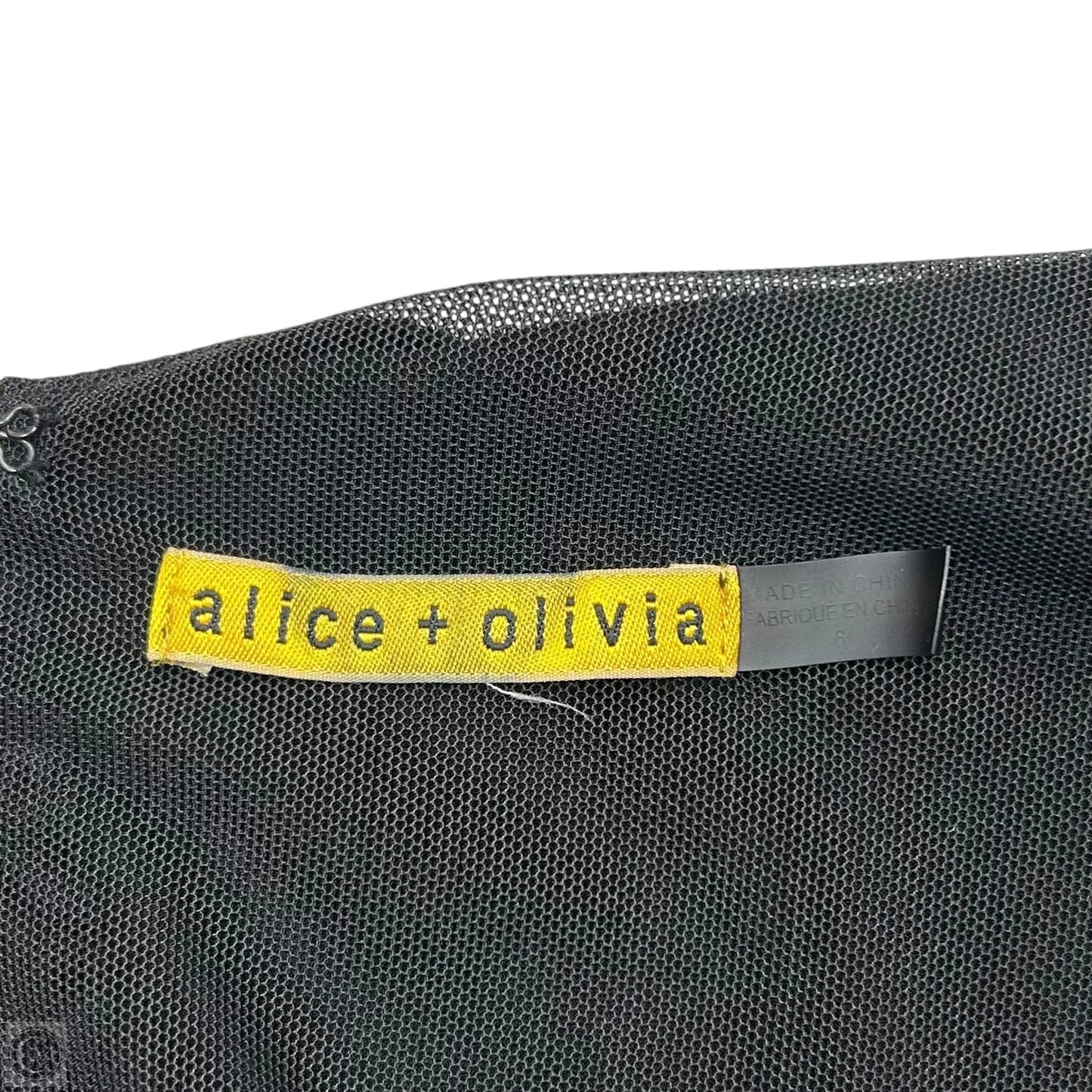 Dress Designer By Alice + Olivia In Black, Size: S