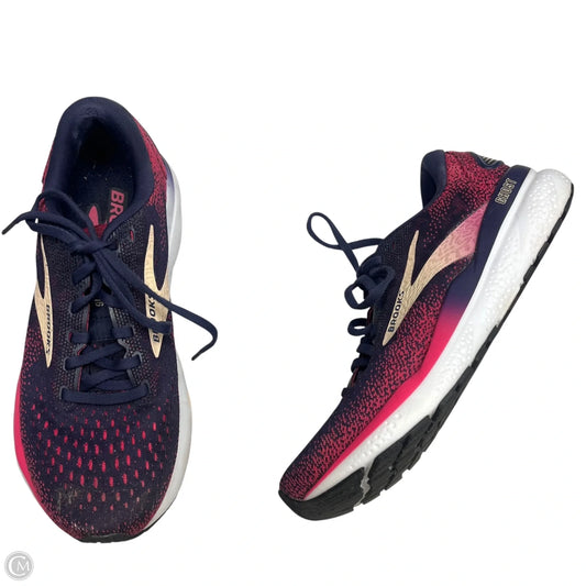 Shoes Athletic By Brooks In Blue & Red, Size: 8.5
