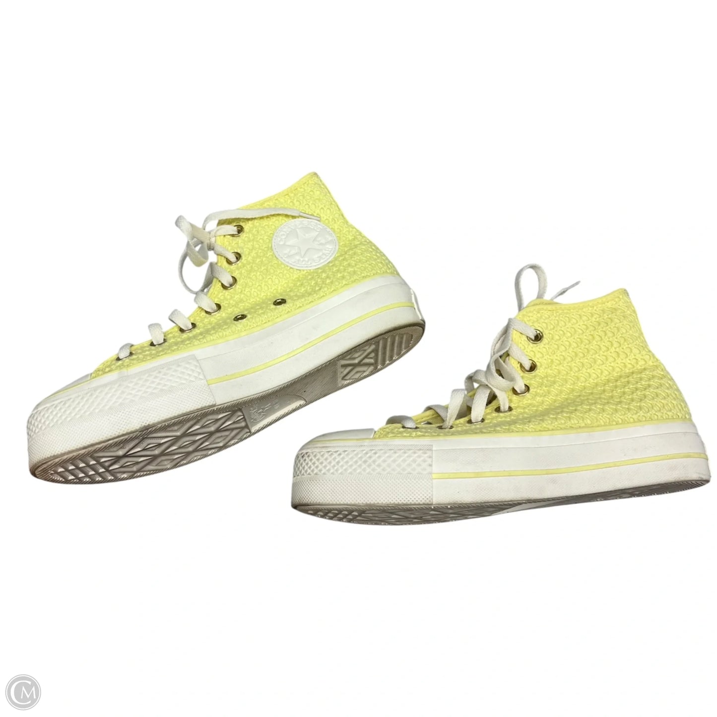 Shoes Sneakers Platform By Converse In Yellow, Size: 7.5