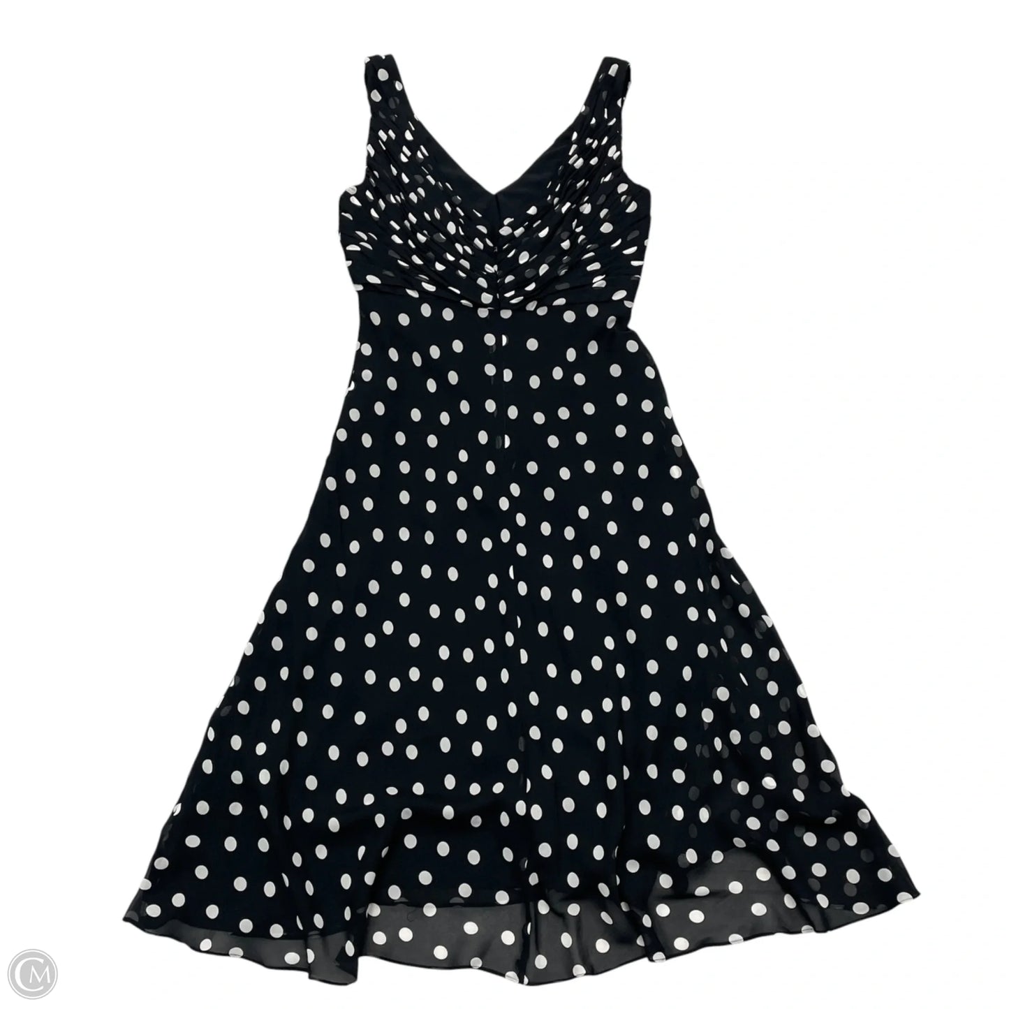Dress Party Long By Adrianna Papell In Black & White, Size: S