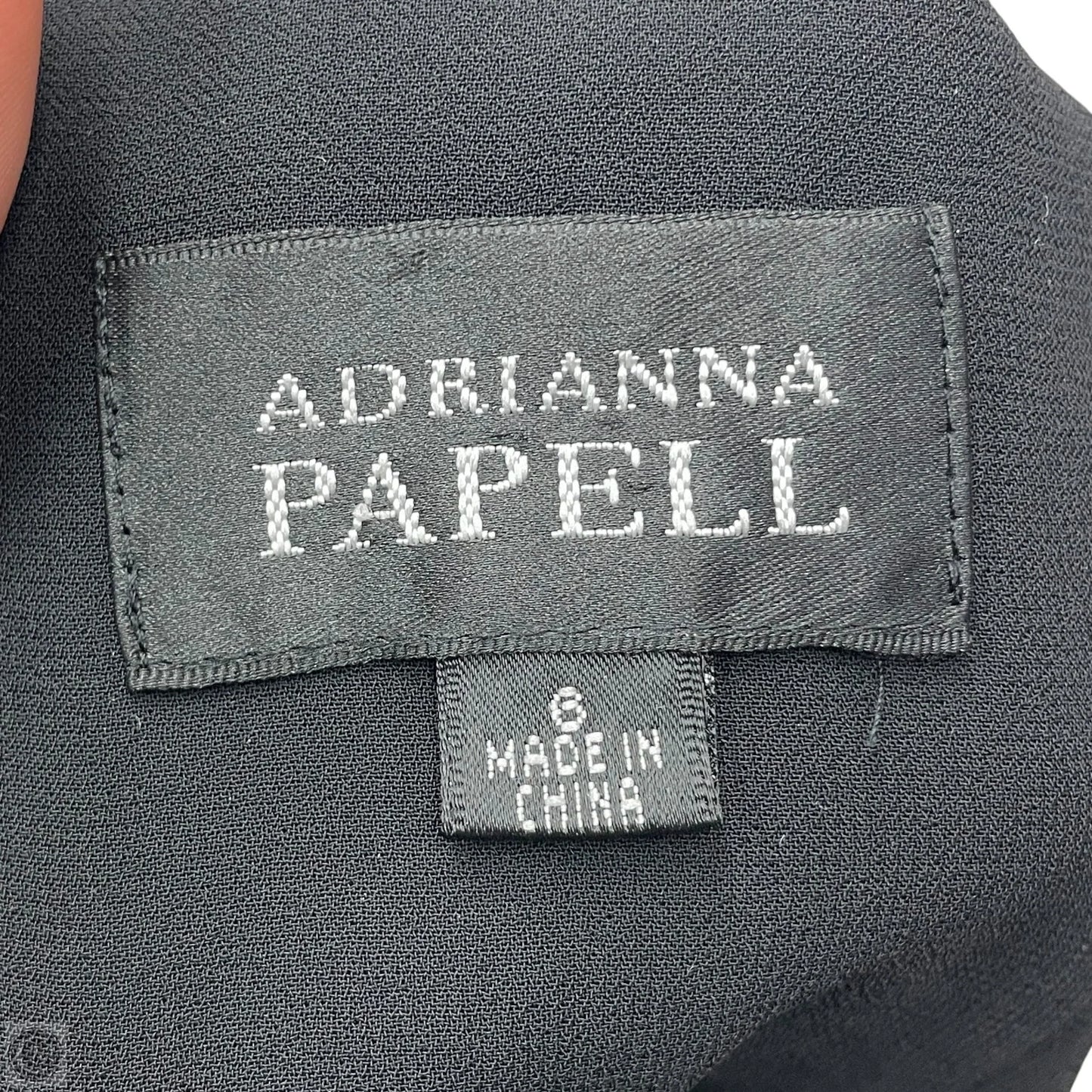 Dress Party Long By Adrianna Papell In Black & White, Size: S