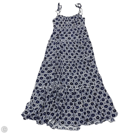 Dress Casual Maxi By Aqua In Blue & White, Size: S