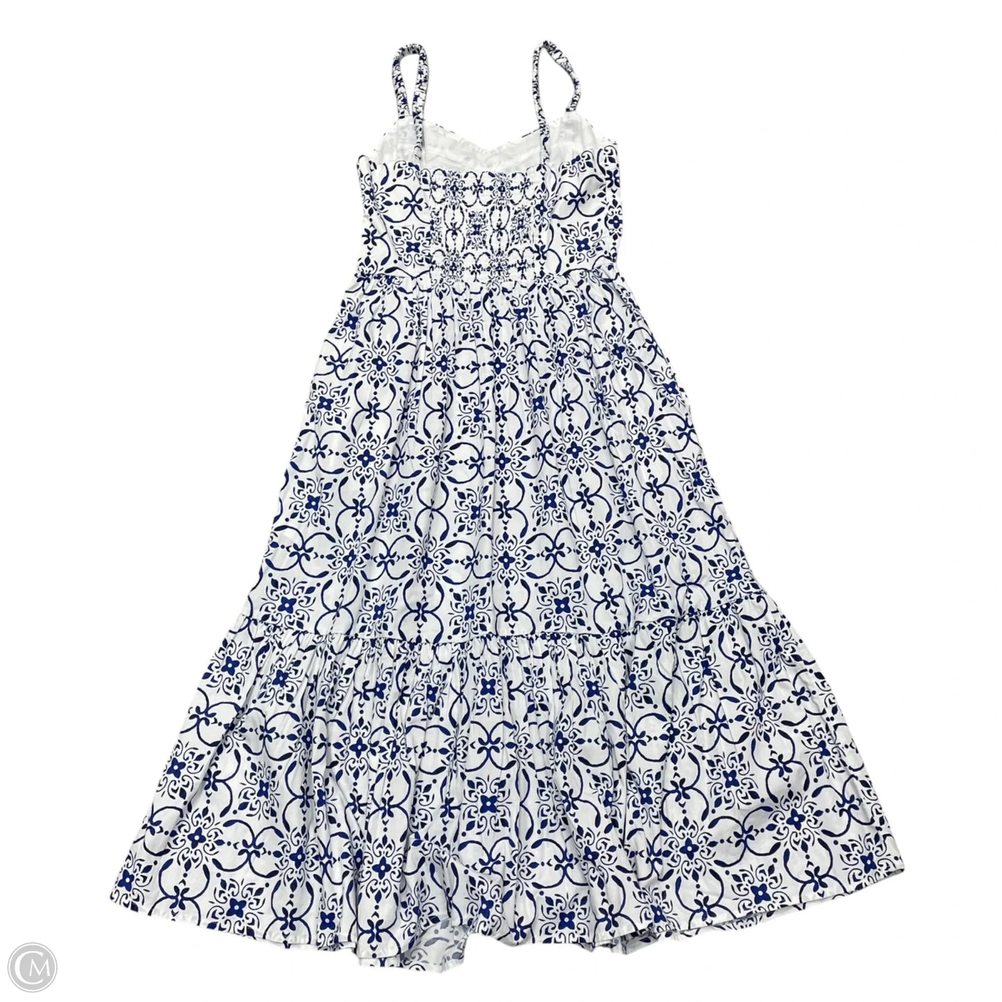 Dress Casual Maxi By J. Crew In Blue & White, Size: Xs