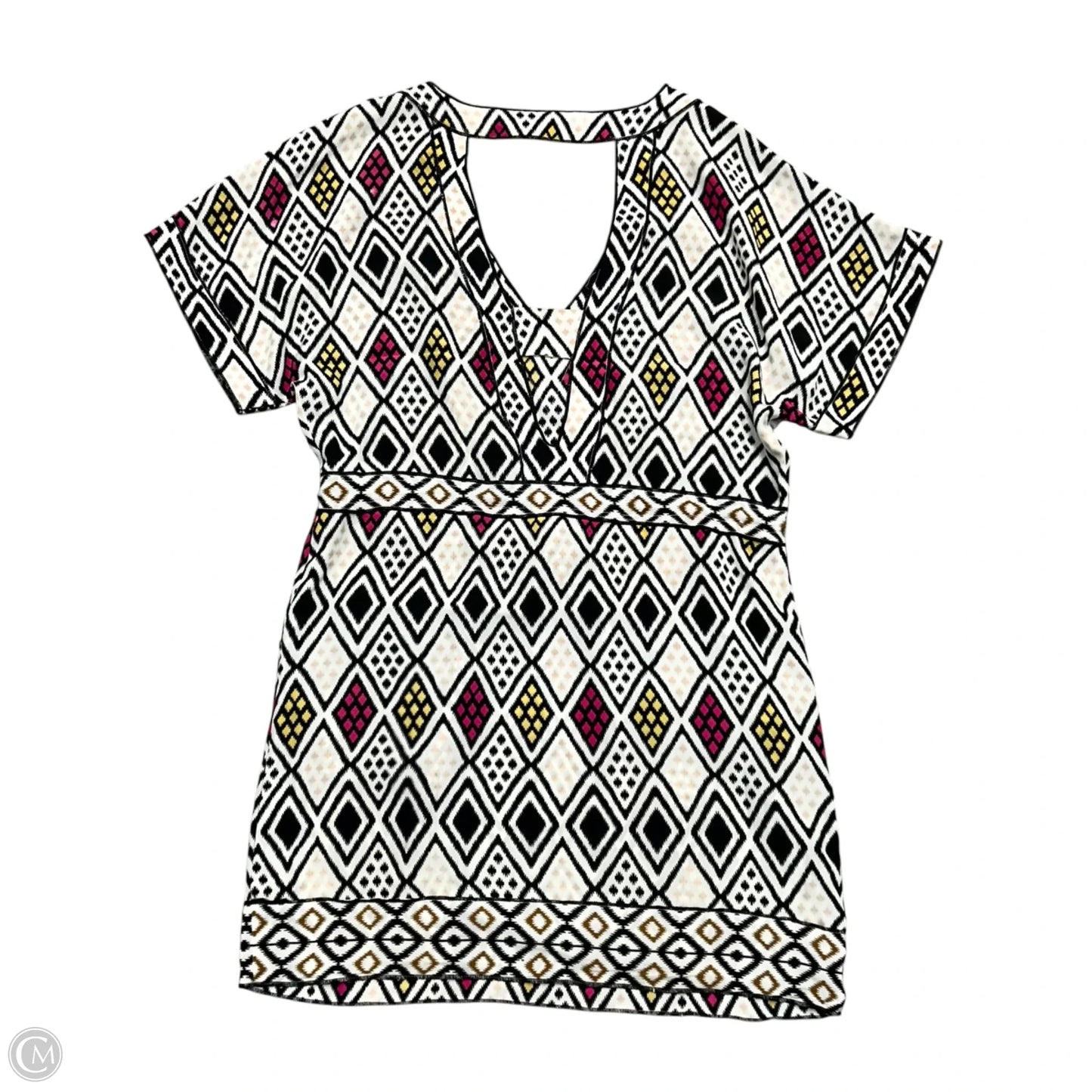 Dress Casual Short By Twelfth Street By Cynthia Vincent In Black & Cream, Size: S