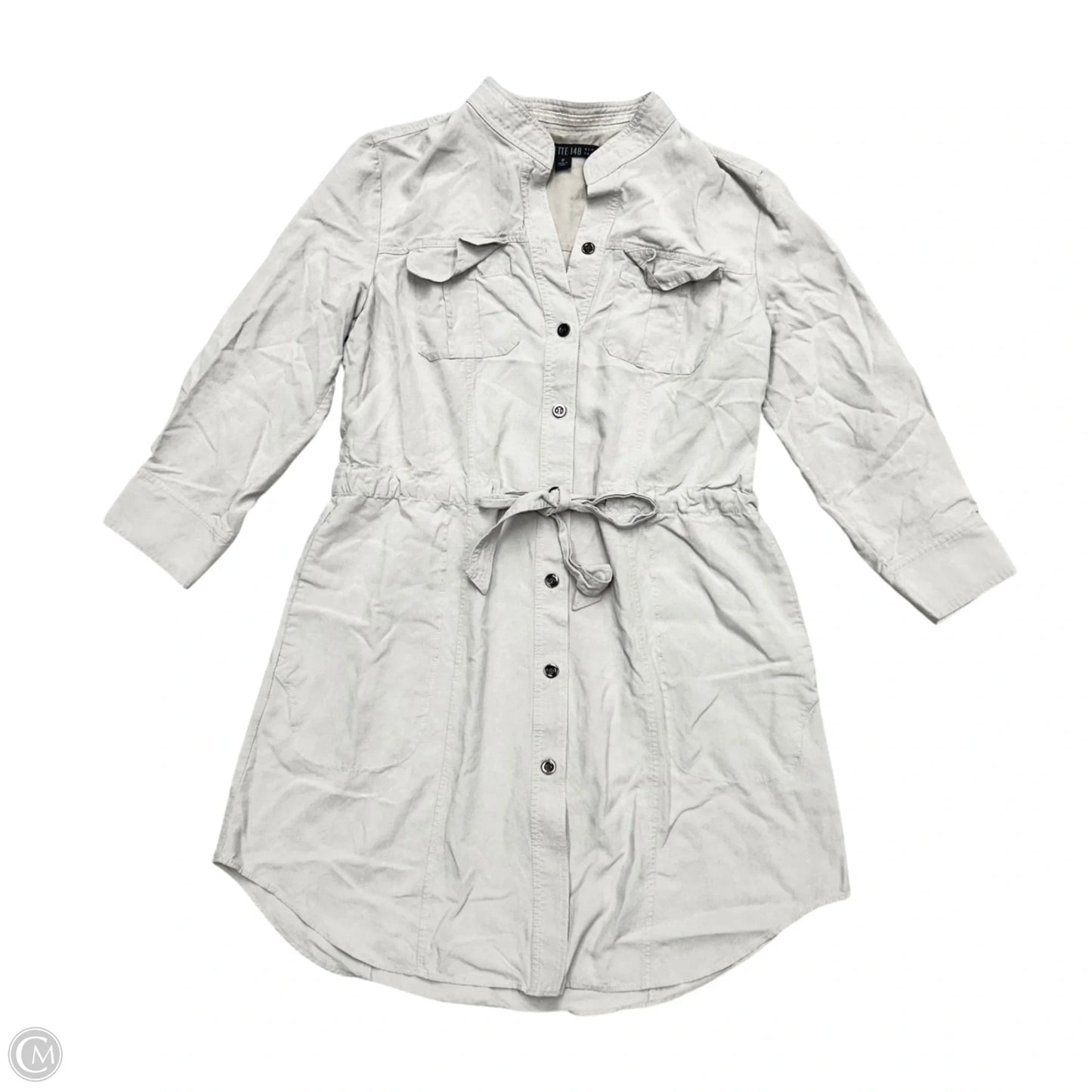 Dress Designer By Lafayette 148 In Beige, Size: S