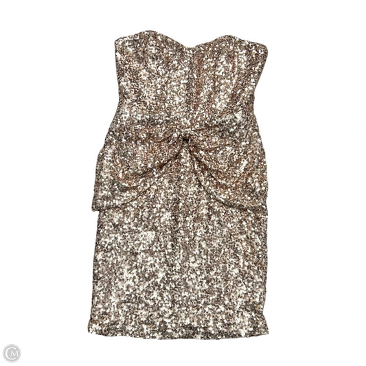 Dress Party Short By Badgley Mischka In Rose Gold, Size: S