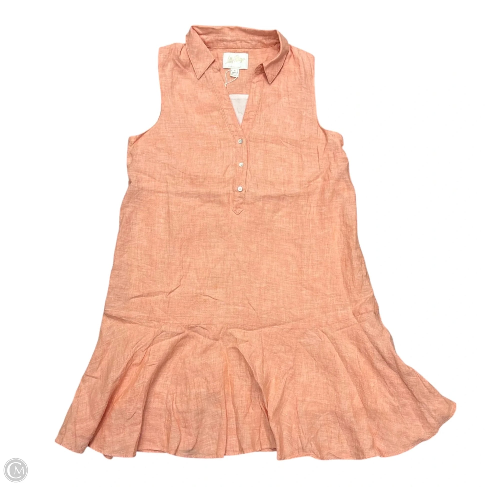 Dress Designer By Lilly Pulitzer In Orange, Size: S – Clothes Mentor West Chester PA #178