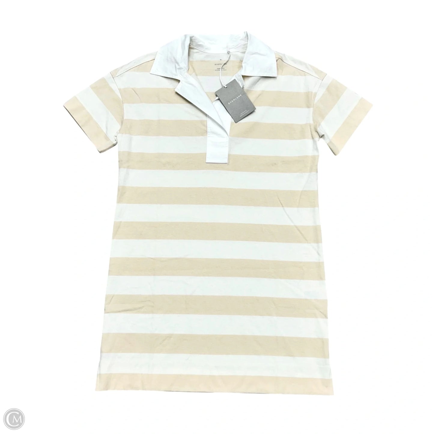 Dress Casual Short By Everlane In Tan & White, Size: Xs