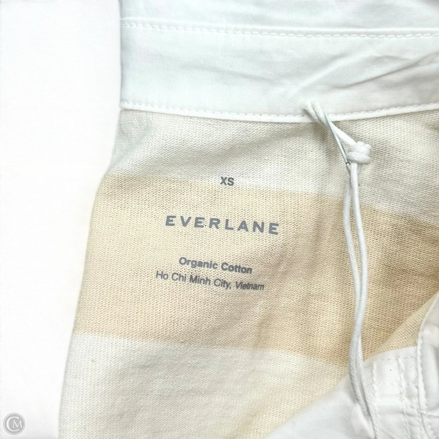 Dress Casual Short By Everlane In Tan & White, Size: Xs