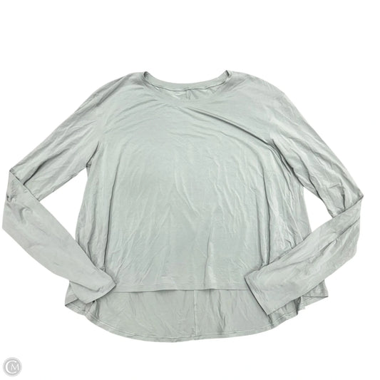 Athletic Top Long Sleeve Crewneck By Lululemon In Grey, Size: S