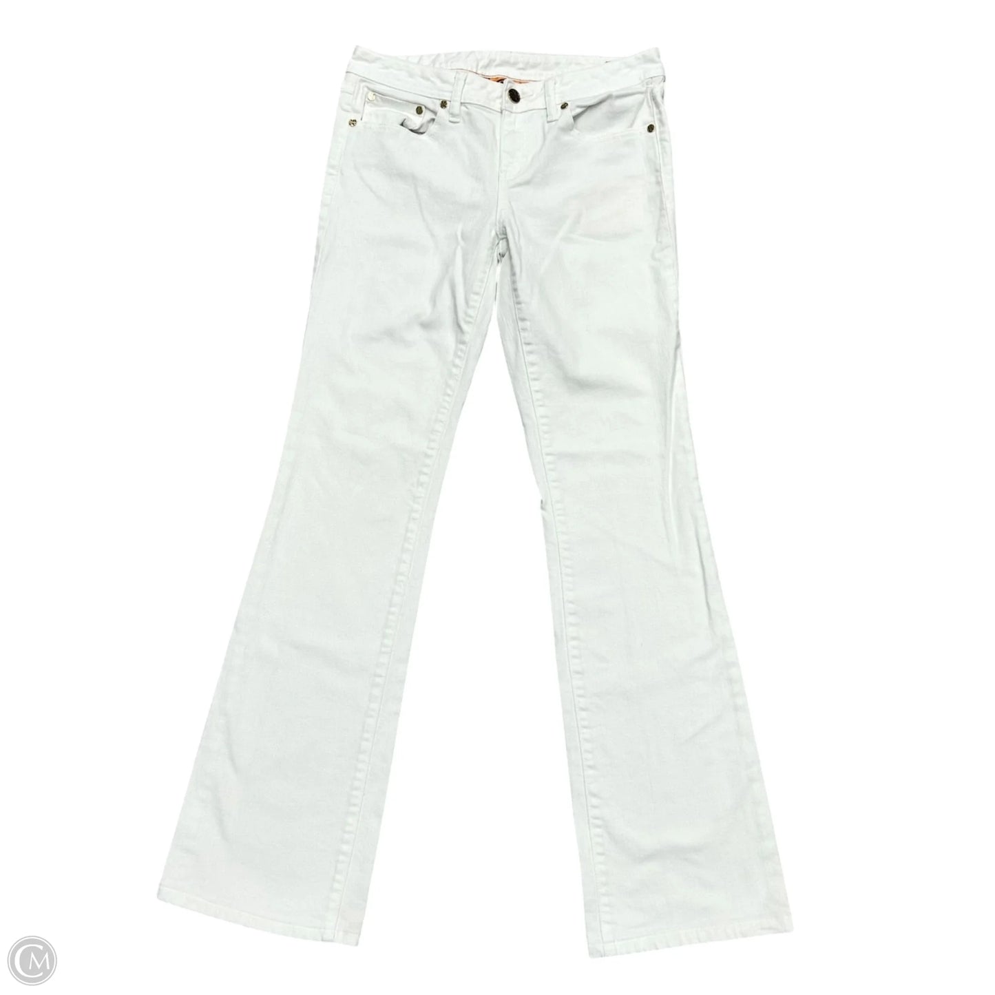 Jeans Designer By Tory Burch In White Denim, Size: 6
