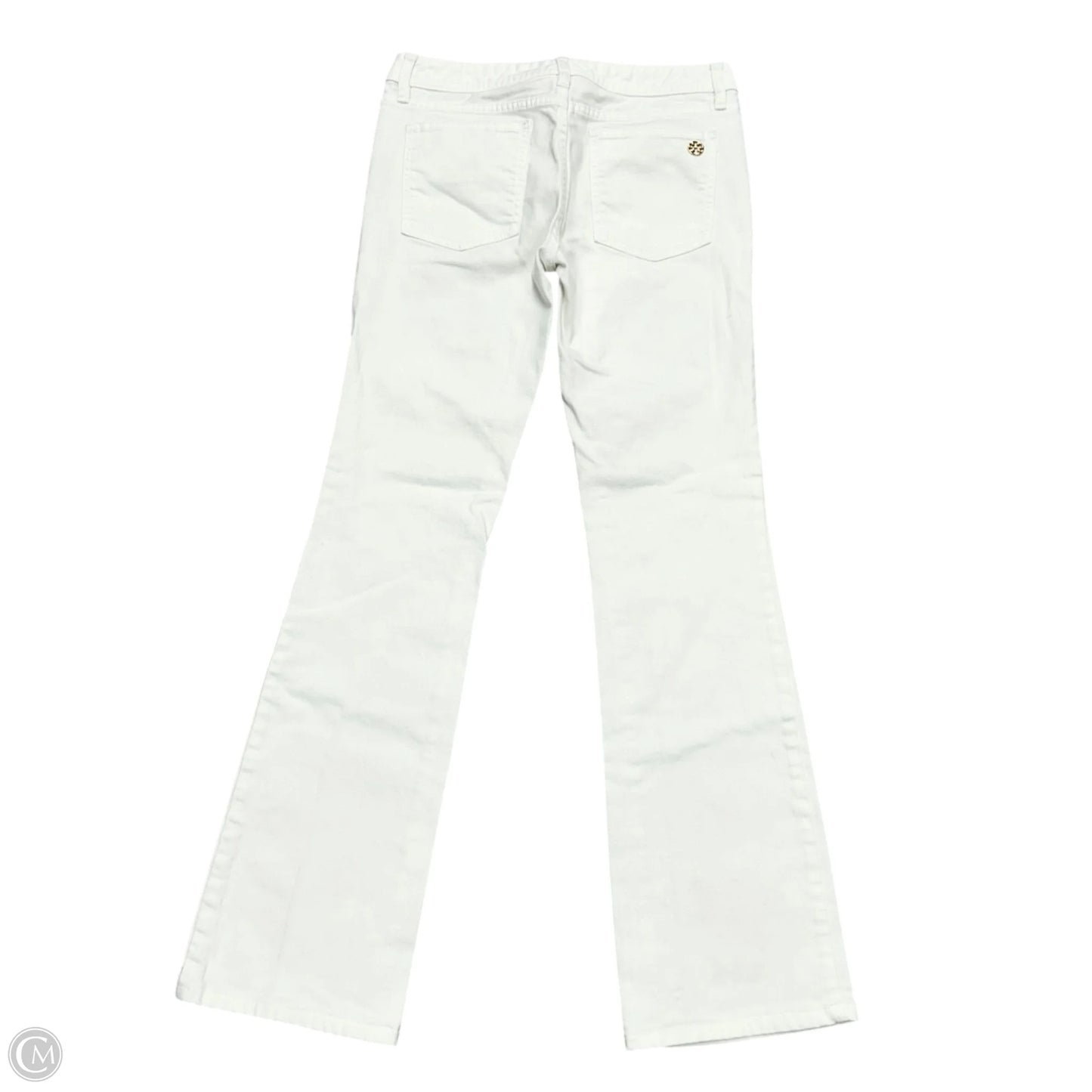 Jeans Designer By Tory Burch In White Denim, Size: 6