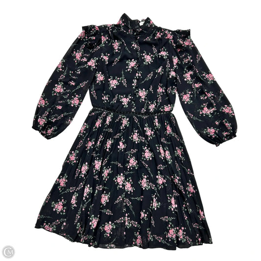 Dress Party Short By Ml Monique Lhuillier In Black & Pink, Size: Xs