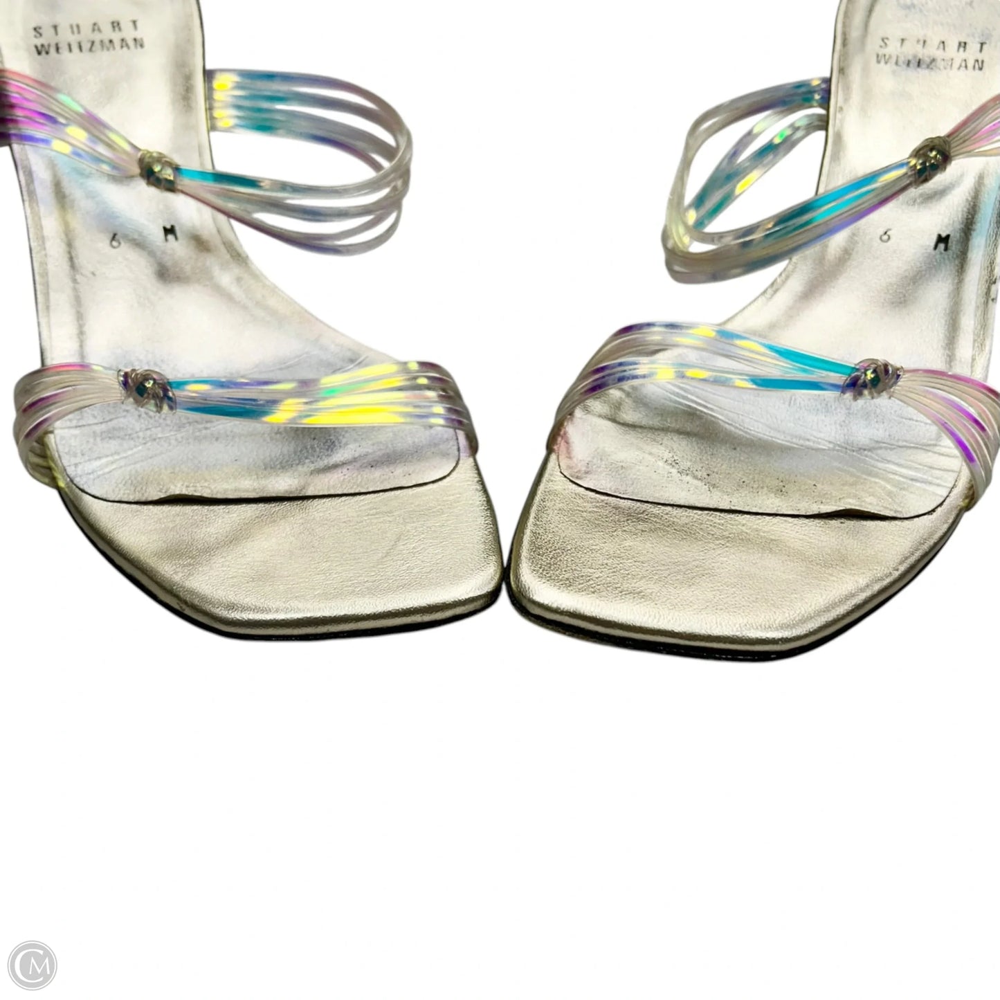 Sandals Designer By Stuart Weitzman In Clear, Size: 6