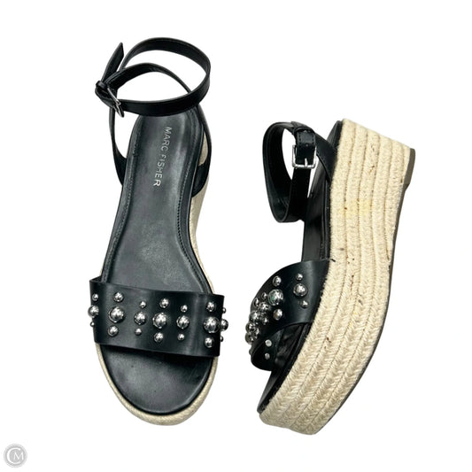 Sandals Heels Platform By Marc Fisher In Black, Size: 7