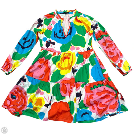 Dress Casual Short By J. Crew In Rainbow Print, Size: S