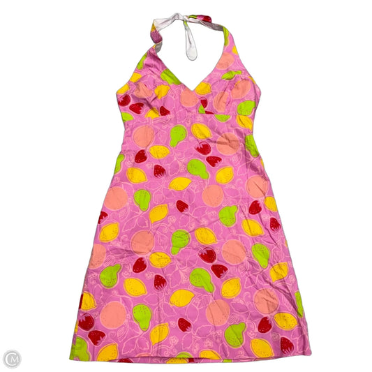 Dress Designer By Lilly Pulitzer In Pink & Red, Size: M