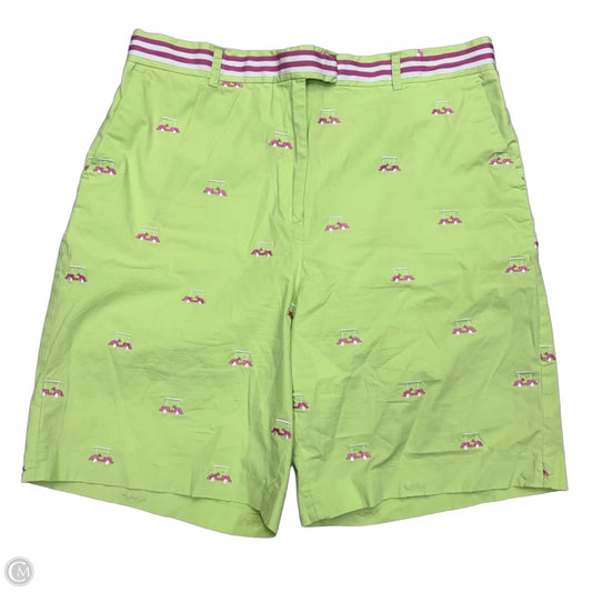 Shorts Designer By Lilly Pulitzer In Green & Pink, Size: 14