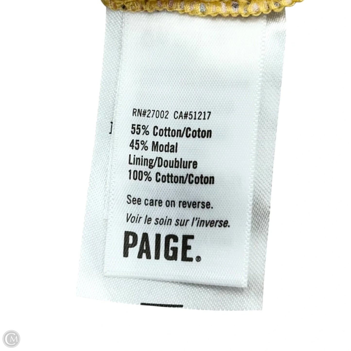 Dress Casual Midi By Paige In Yellow, Size: M