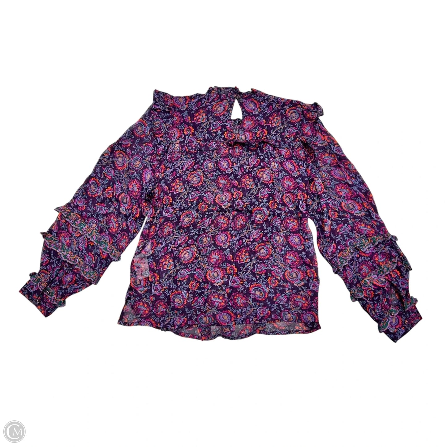 Top Long Sleeve By Cleobella In Floral Print, Size: S