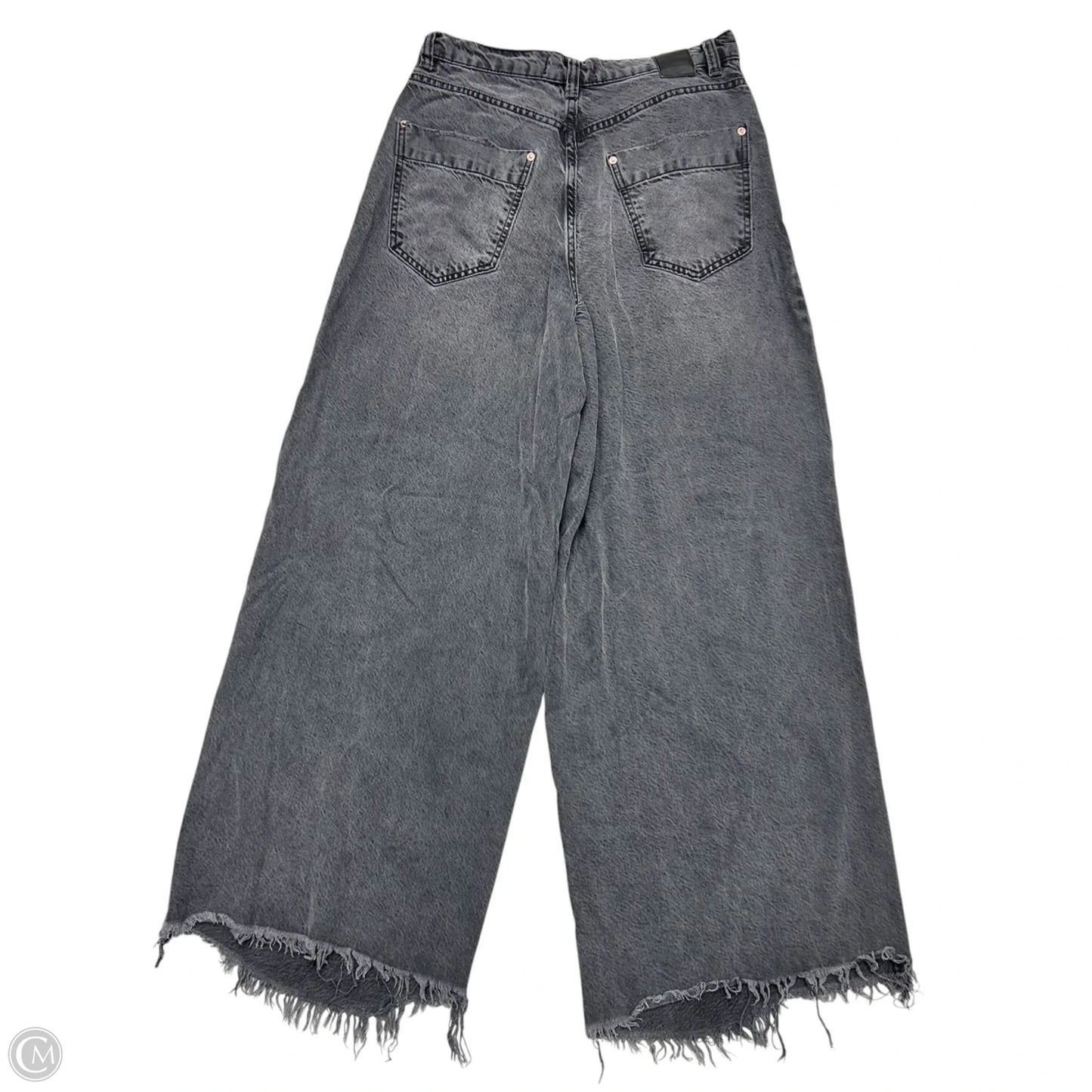 Jeans Wide Leg By We The Free In Black Denim, Size: 8