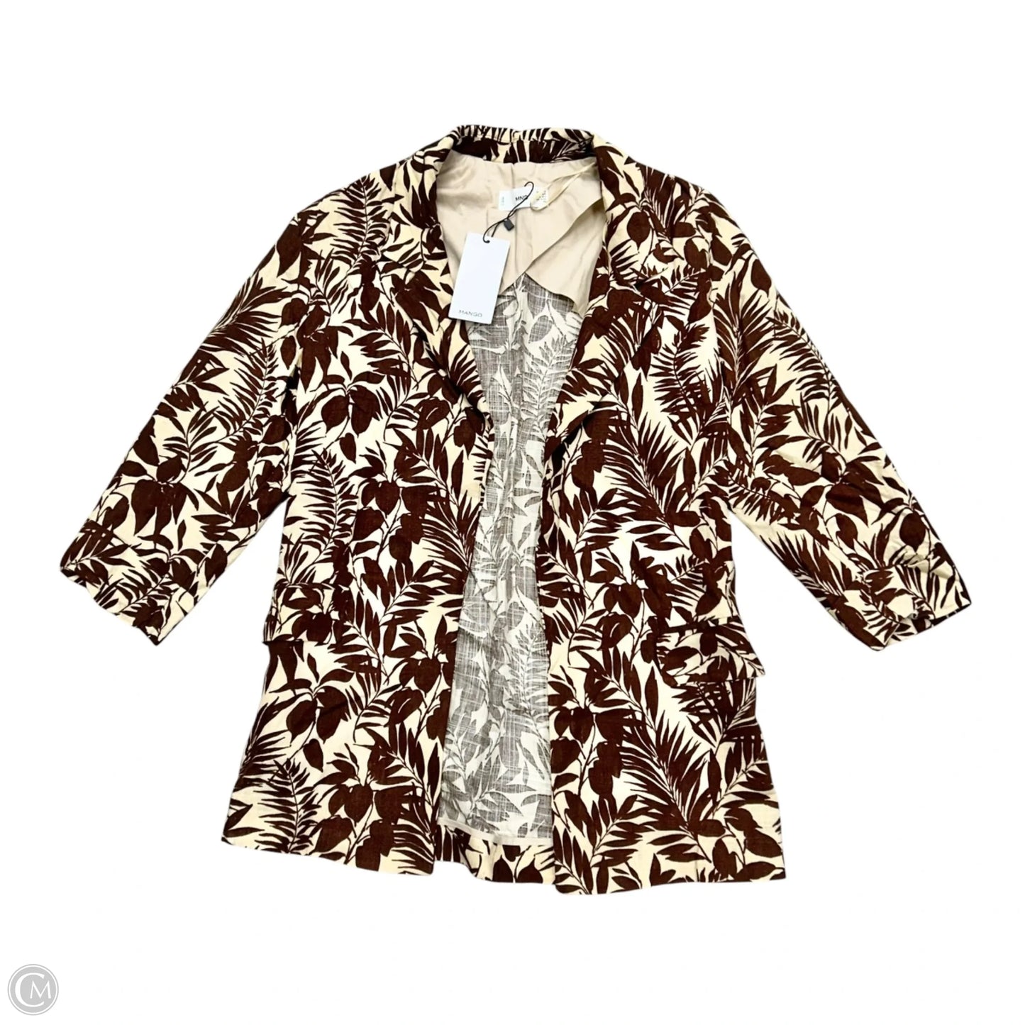 Blazer By Mng In Brown & Tan, Size: Xxs