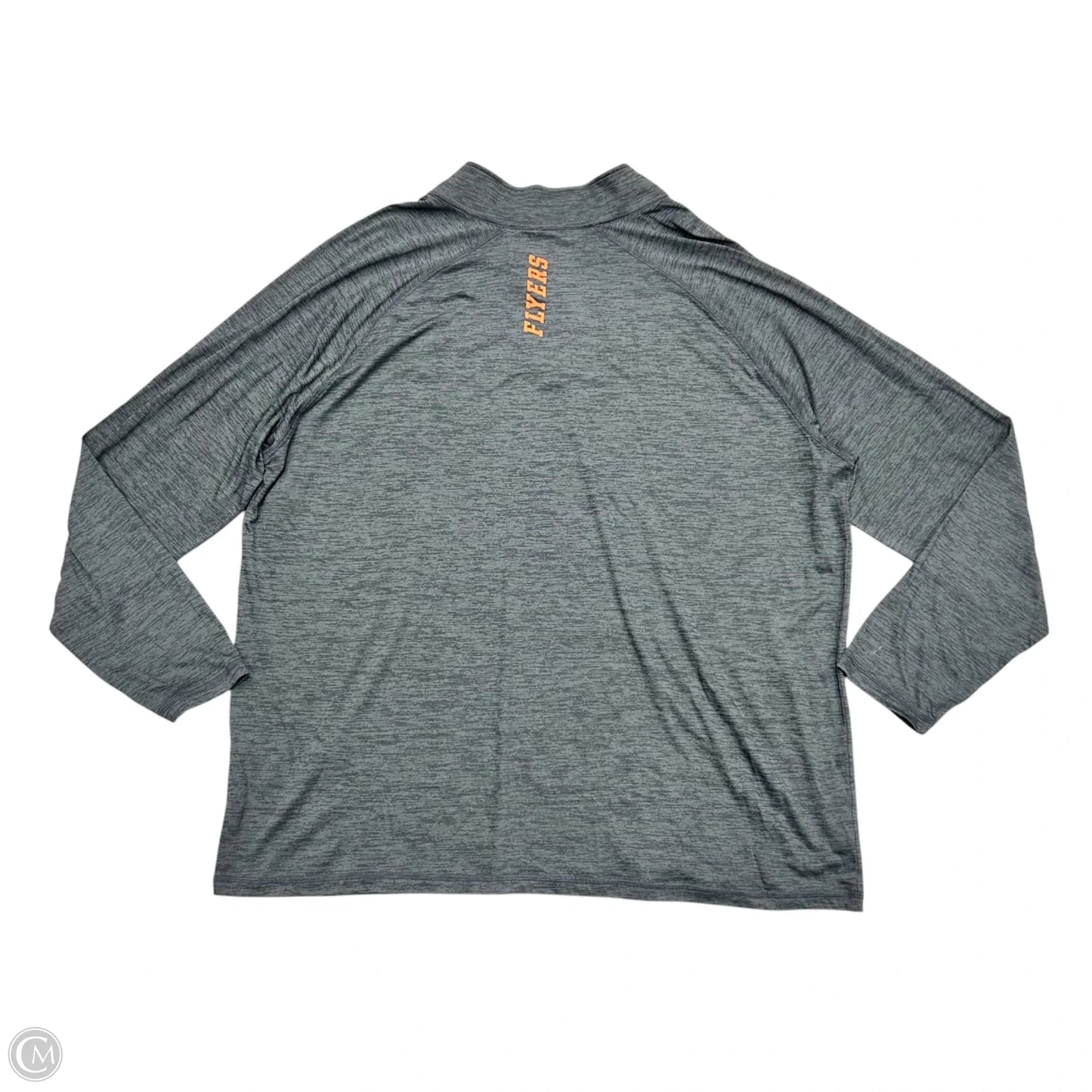 Athletic Top Long Sleeve Collar By Fanatics In Grey, Size: 3x
