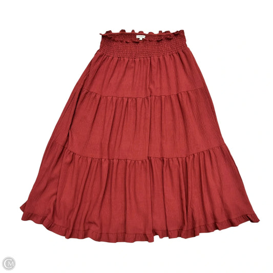 Skirt Maxi By Max Studio In Red, Size: Xl