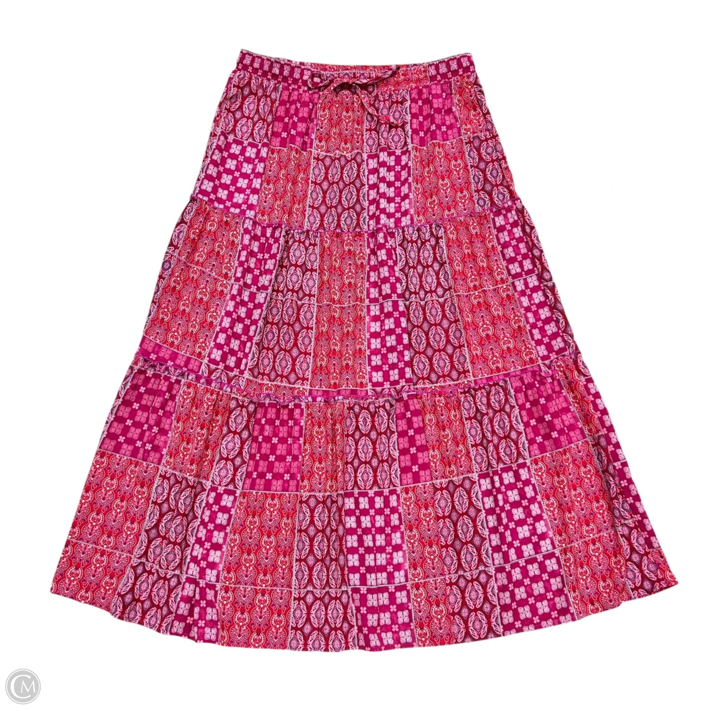 Skirt Maxi In Purple & Red, Size: 2x