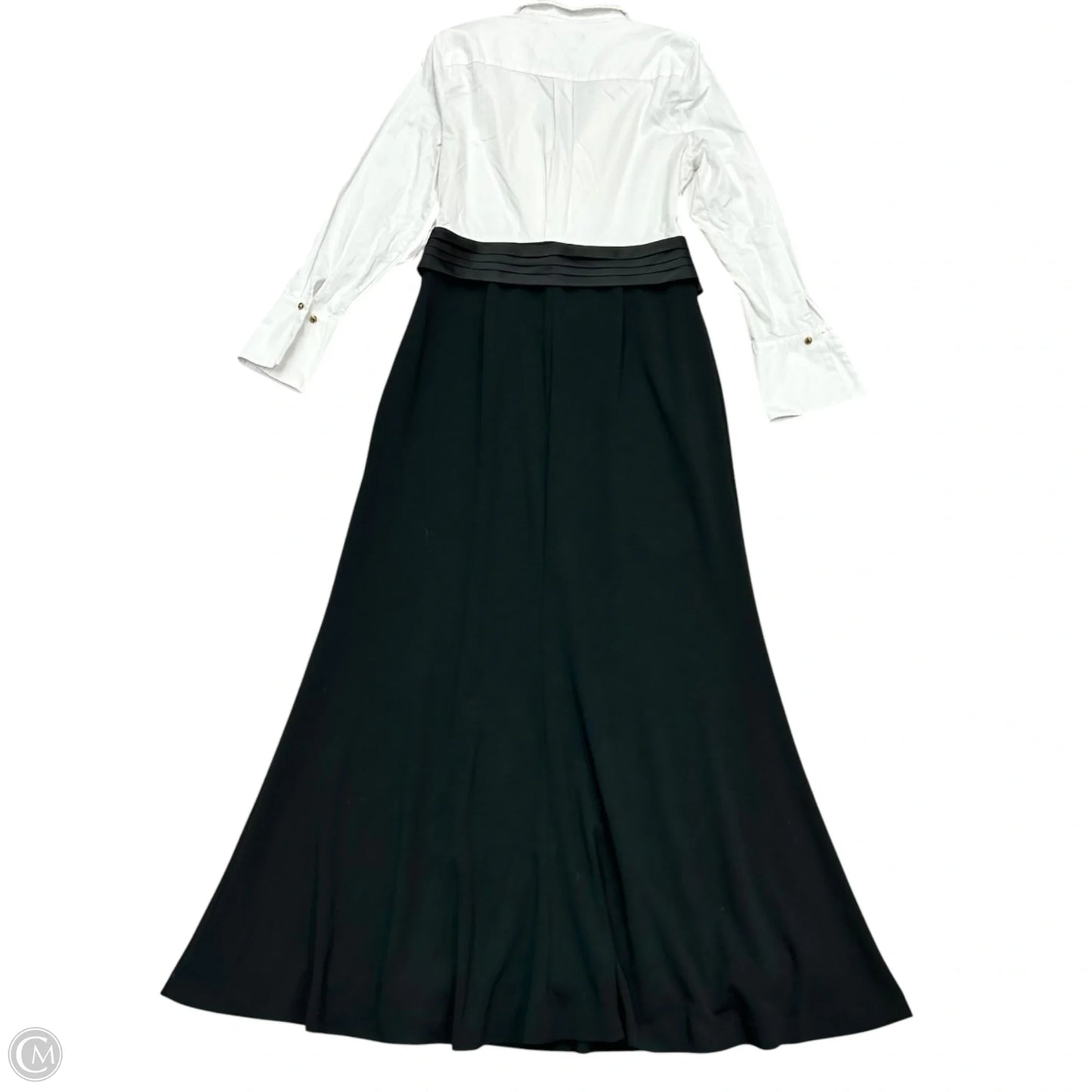 Dress Party Long By Donna Karan In Black & White, Size: L