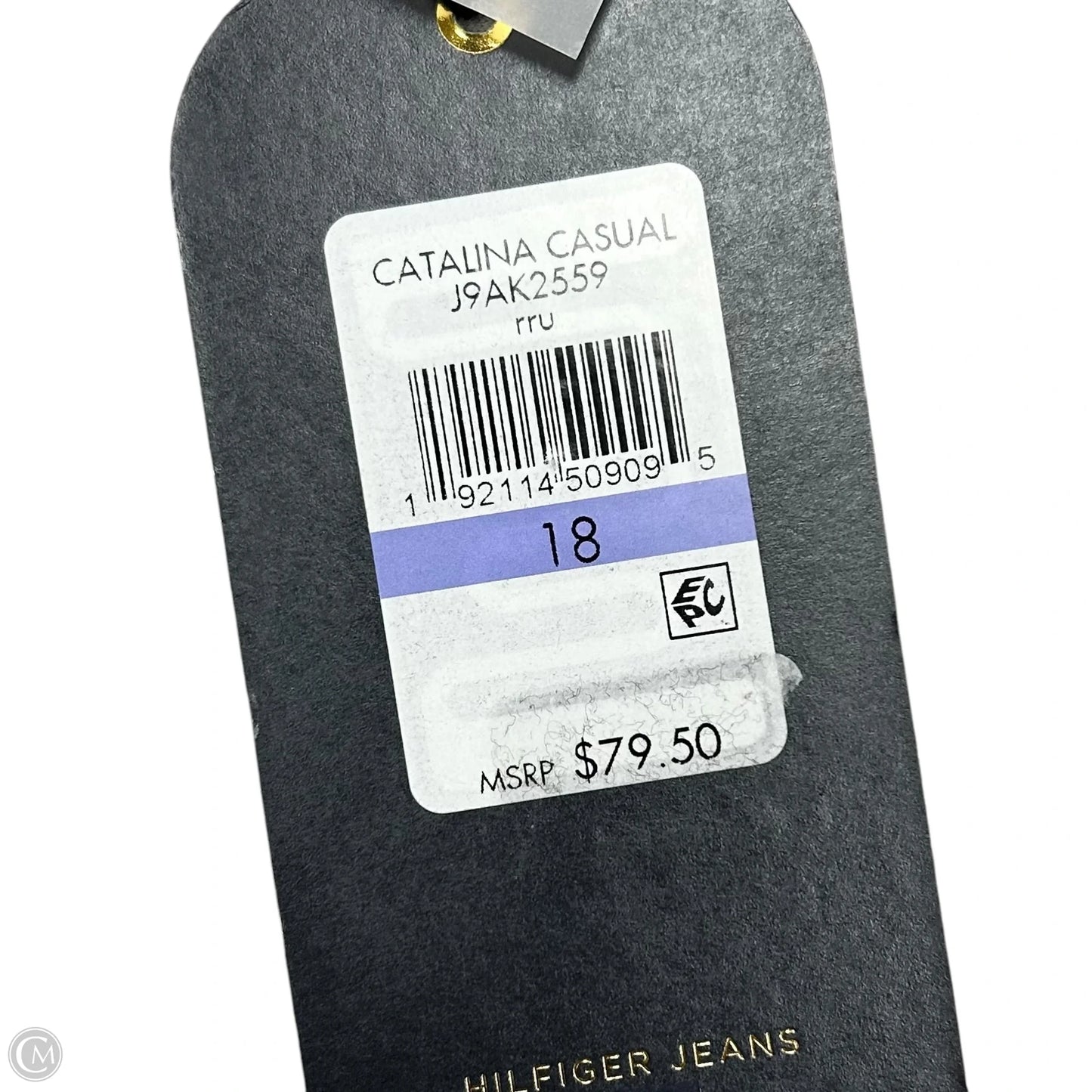 Jeans Straight By Tommy Hilfiger In Blue Denim, Size: 18