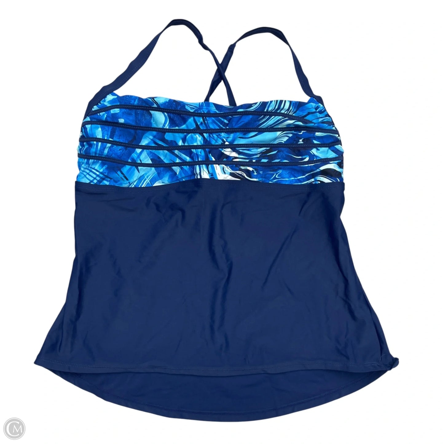 Swimsuit Top By Peyton & Parker In Blue, Size: Xl