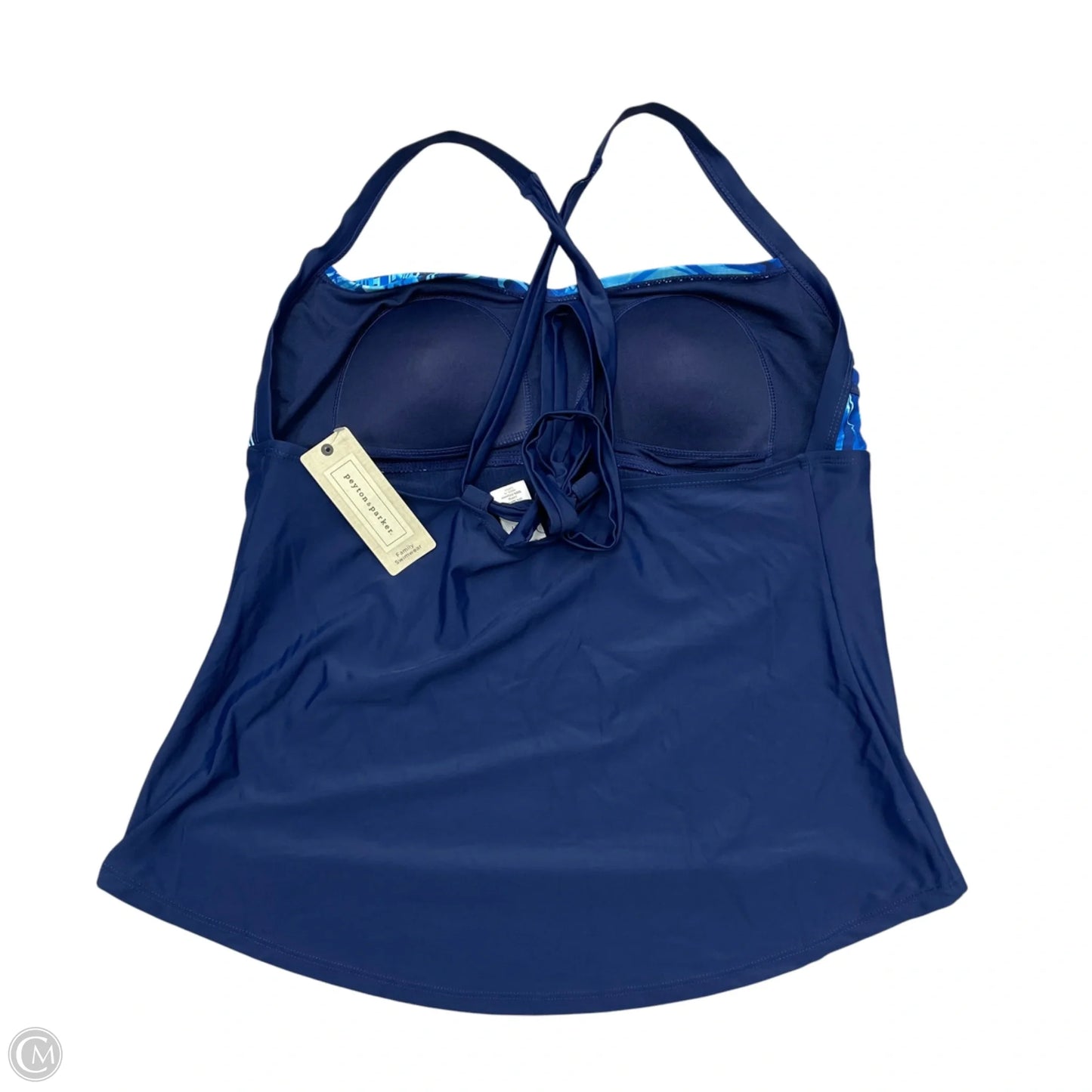 Swimsuit Top By Peyton & Parker In Blue, Size: Xl