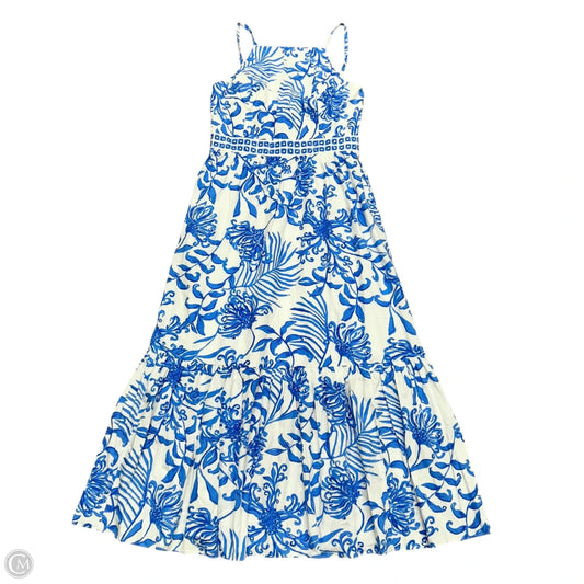 Dress Designer By Lilly Pulitzer In Blue & White, Size: L