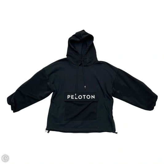 Athletic Sweatshirt Hoodie By Peloton In Black, Size: M