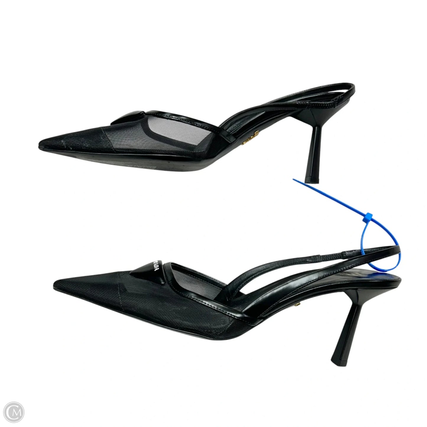 Shoes Luxury Designer By Prada In Black, Size: 6.5