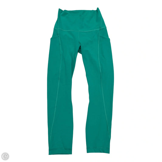 Athletic Leggings By Lululemon In Green, Size: Xs