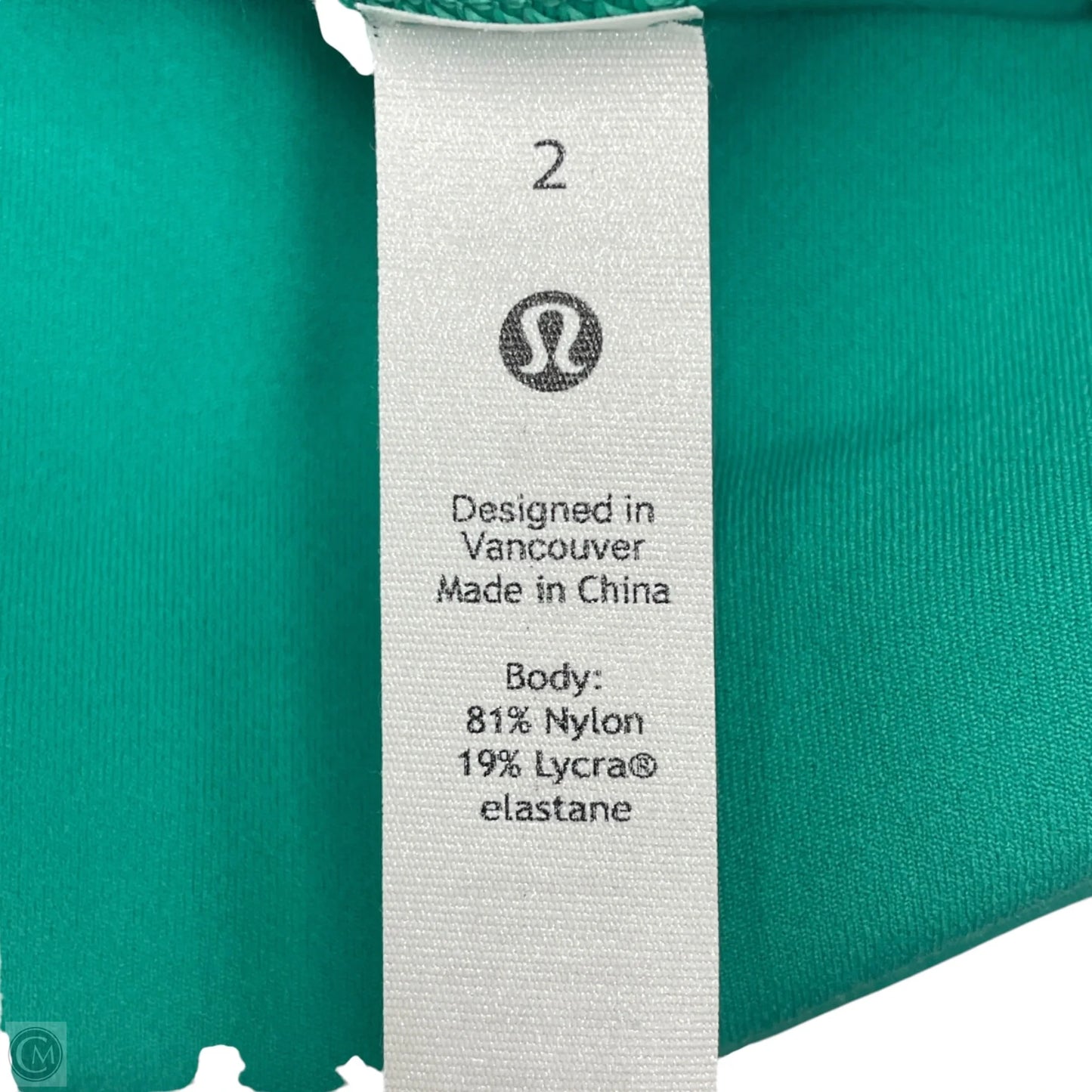 Athletic Leggings By Lululemon In Green, Size: Xs