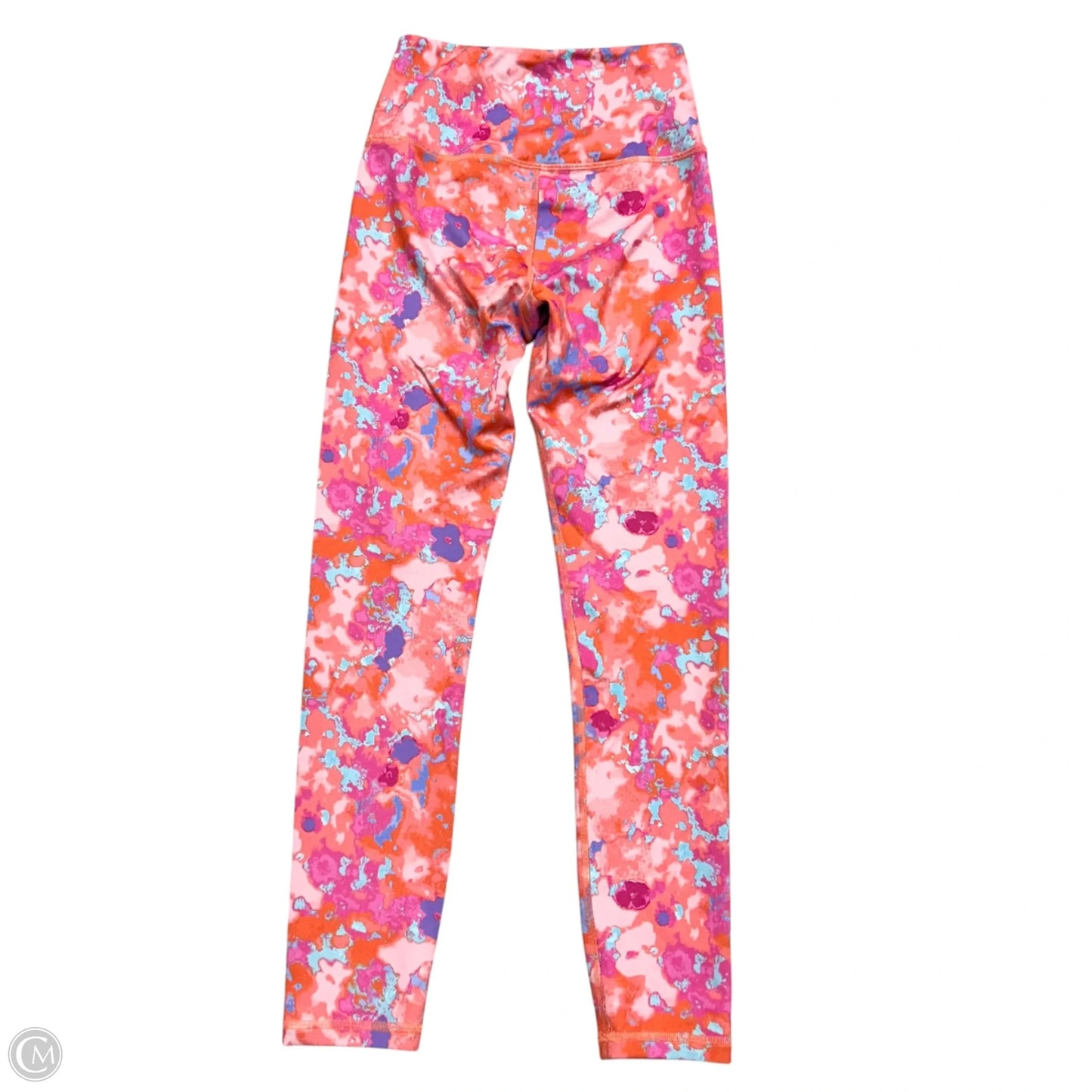 Athletic Leggings By Daily Practice By Anthropologie In Orange & Pink, Size: Xs