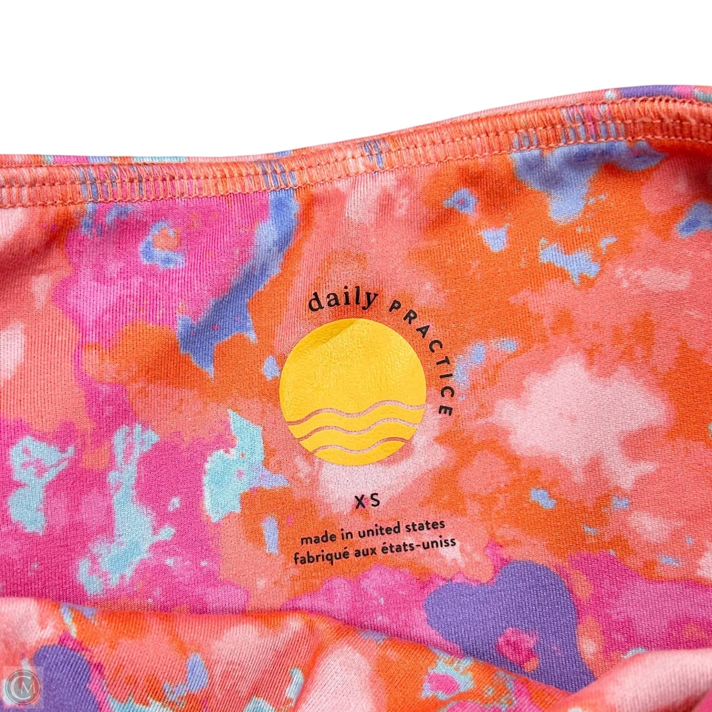 Athletic Leggings By Daily Practice By Anthropologie In Orange & Pink, Size: Xs
