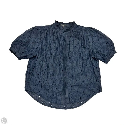 Top Short Sleeve By Rag And Bone In Navy, Size: S