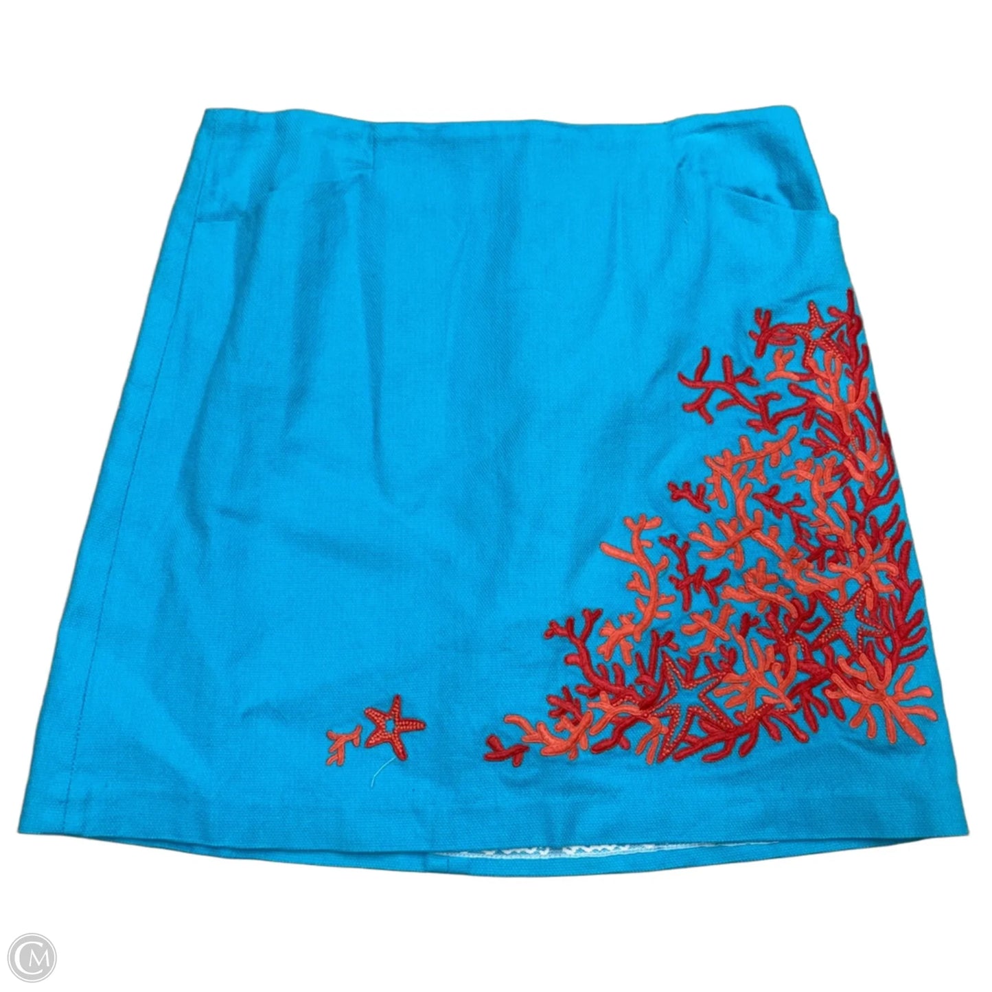 Skirt Designer By Lilly Pulitzer In Blue & Red, Size: 4