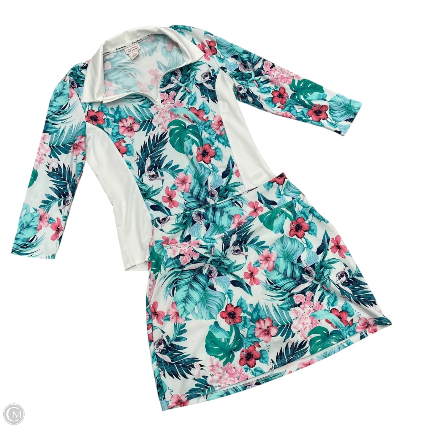 Athletic Shorts 2pc By Tommy Bahama In Blue & Pink, Size: S