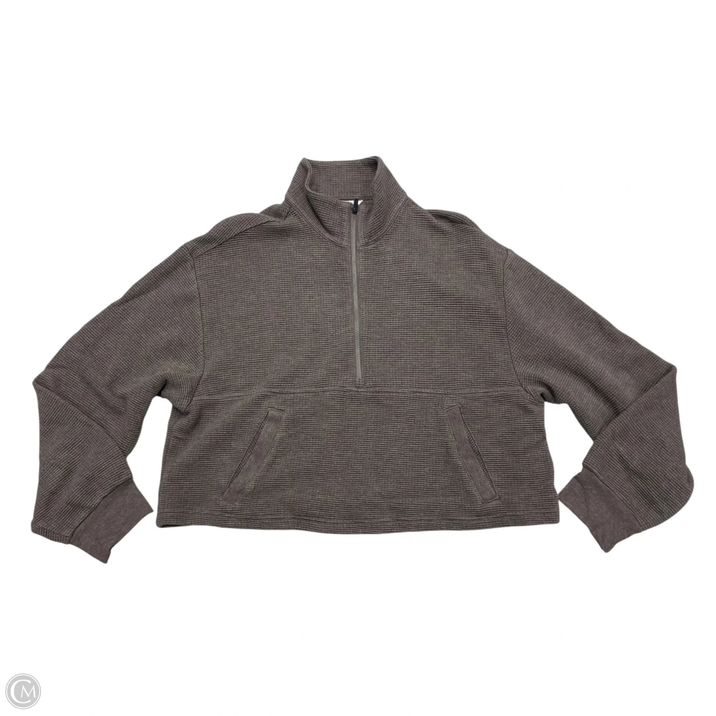 Athletic Sweatshirt Collar By Athleta In Brown, Size: L