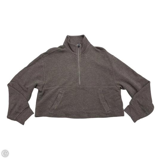 Athletic Sweatshirt Collar By Athleta In Brown, Size: L