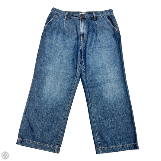 Jeans Wide Leg By Madewell In Blue Denim, Size: 12p