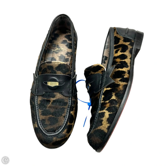 Shoes Luxury Designer By Christian Louboutin In Leopard Print, Size: 8.5