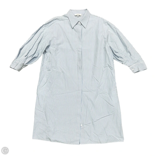 Dress Designer By Lafayette 148 In Blue & White, Size: Xl